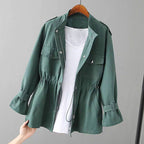Olivia - Women's Stand-Collar Zip Jacket with Pockets