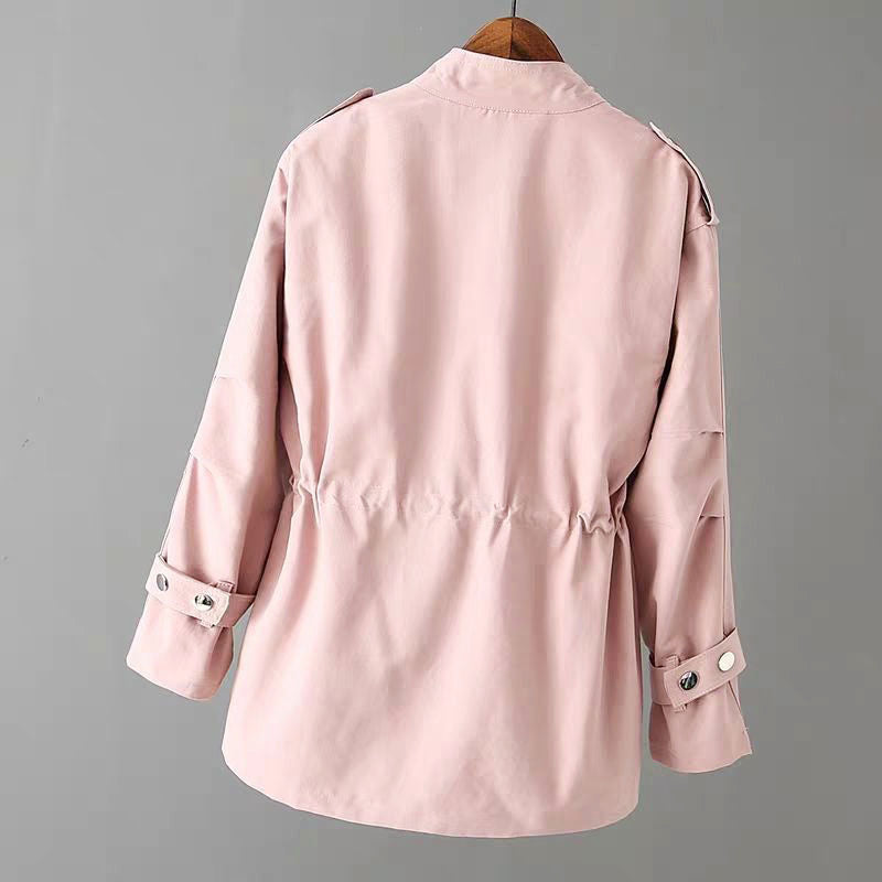 Olivia - Women's Stand-Collar Zip Jacket with Pockets
