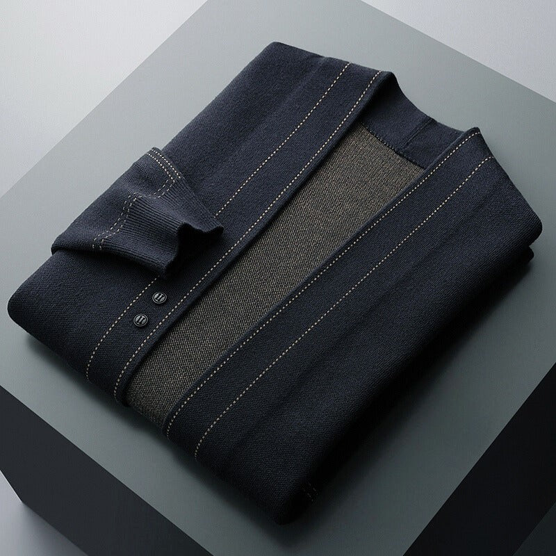 Patrick - Men’s Wool Open-Front Cardigan