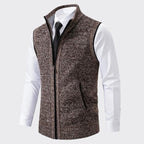 Samuel - Men's Wool Blend Zip Knit Vest