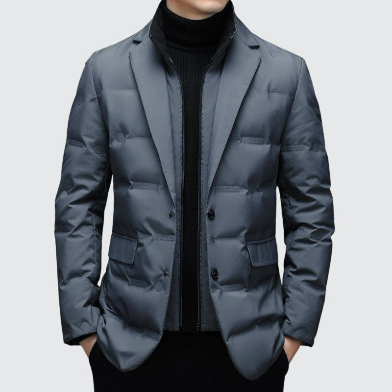 Scott - Men's Duck Down Insulated Blazer Jacket