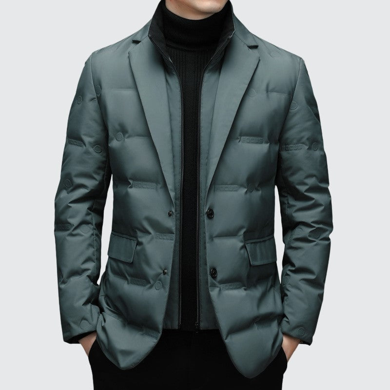 Scott - Men's Duck Down Insulated Blazer Jacket