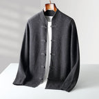 Sebastian - Men's Cashmere Blend Mandarin Collar Cardigan