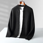 Sebastian - Men's Cashmere Blend Mandarin Collar Cardigan