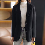 Sofia - Women’s Tailored Wool Blend Blazer Coat
