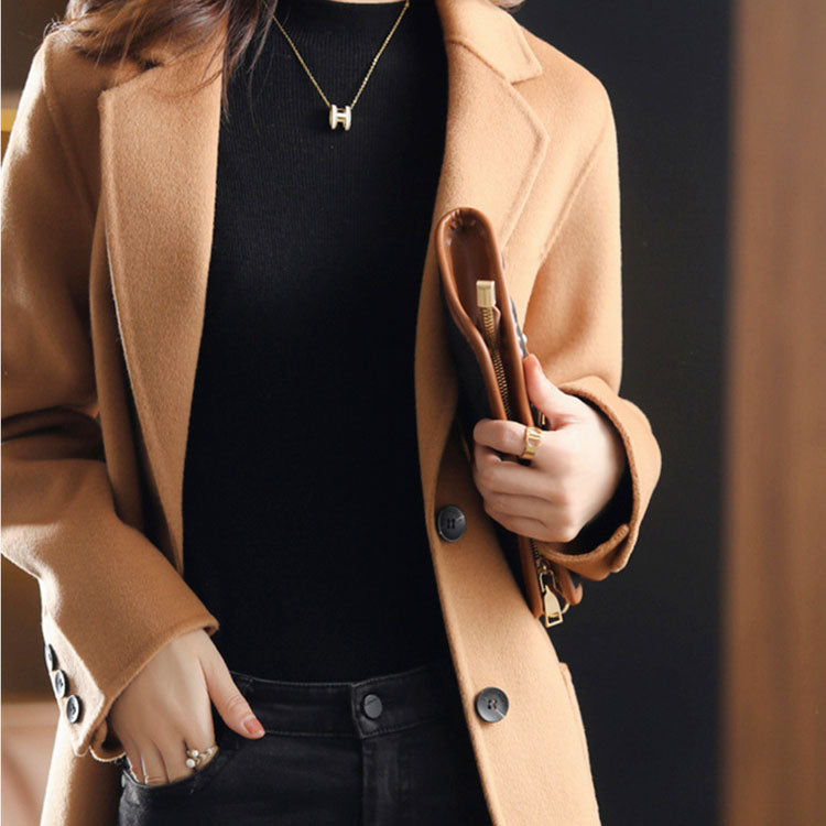 Sofia - Women’s Tailored Wool Blend Blazer Coat