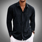 Timothy - Men's Linen Button-Up Shirt