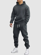 Tobias - Men's Drawstring Hoodie and Jogger Two-Piece Set