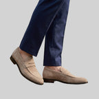 Tristan - Men's Suede Penny Loafers