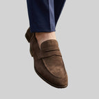 Tristan - Men's Suede Penny Loafers
