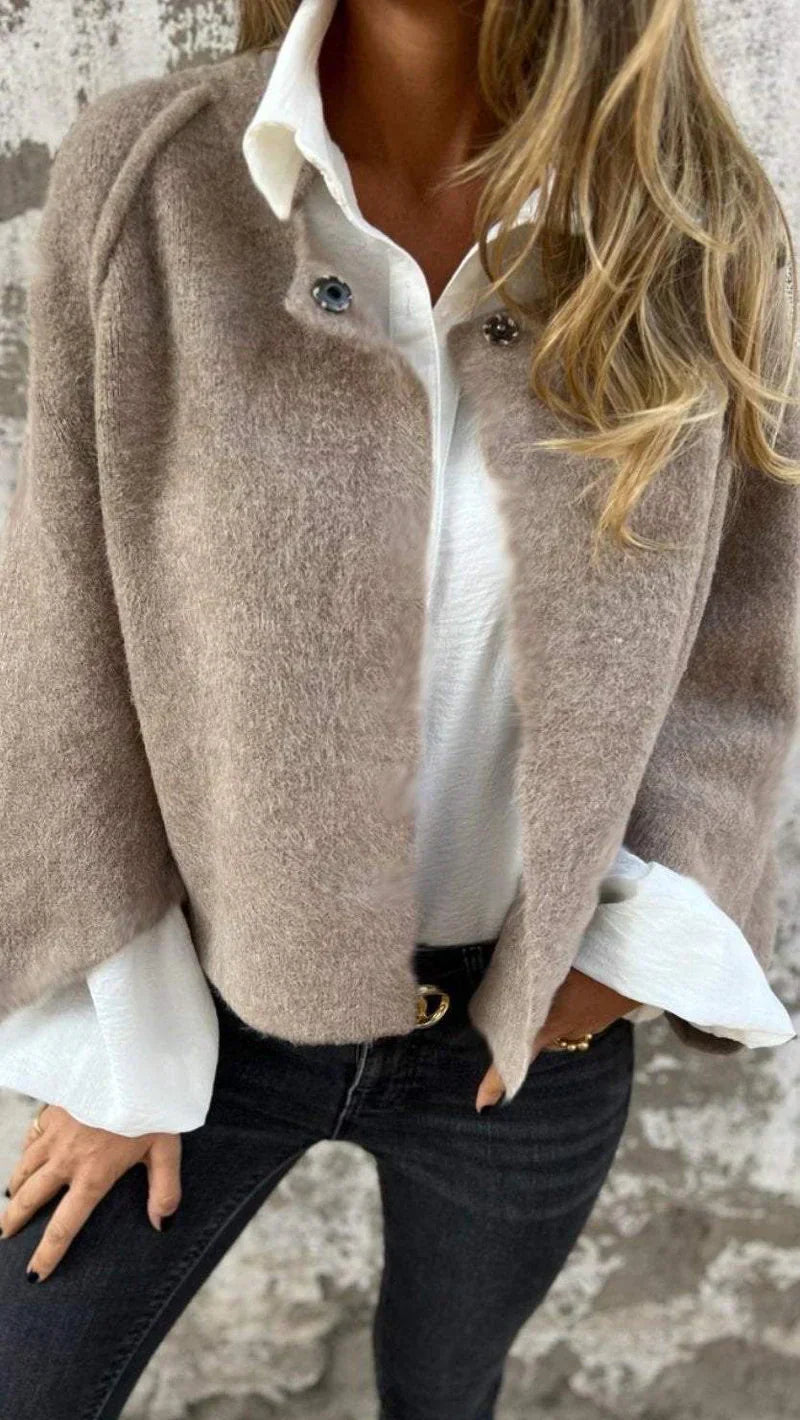 Venetia - Women's Elegant Cropped Cardigan Jacket