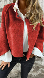 Venetia - Women's Elegant Cropped Cardigan Jacket