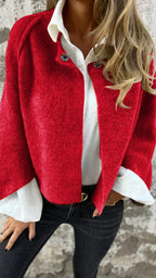 Venetia - Women's Elegant Cropped Cardigan Jacket