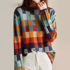 Victoria - Women's Patchwork Knit Sweater