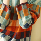 Victoria - Women's Patchwork Knit Sweater