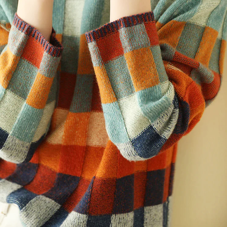 Victoria - Women's Patchwork Knit Sweater
