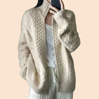 Adalyn - Women's Cable-Knit Cashmere Cardigan