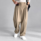 Adan - Men’s Wide Leg Pleated High Waist Pants 1