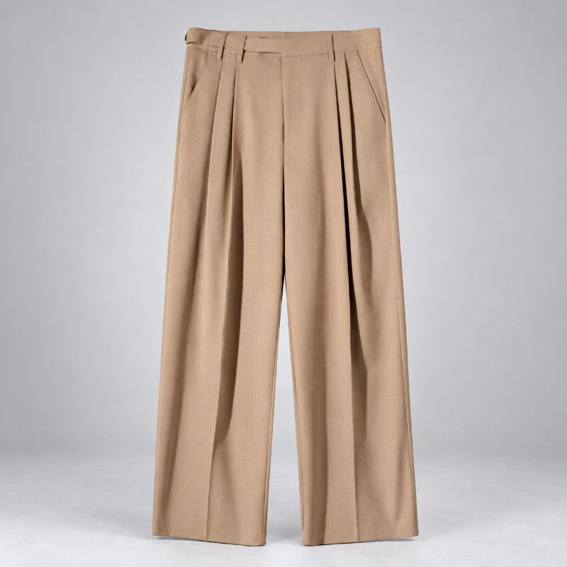 Adan - Men’s Wide Leg Pleated High Waist Pants 5