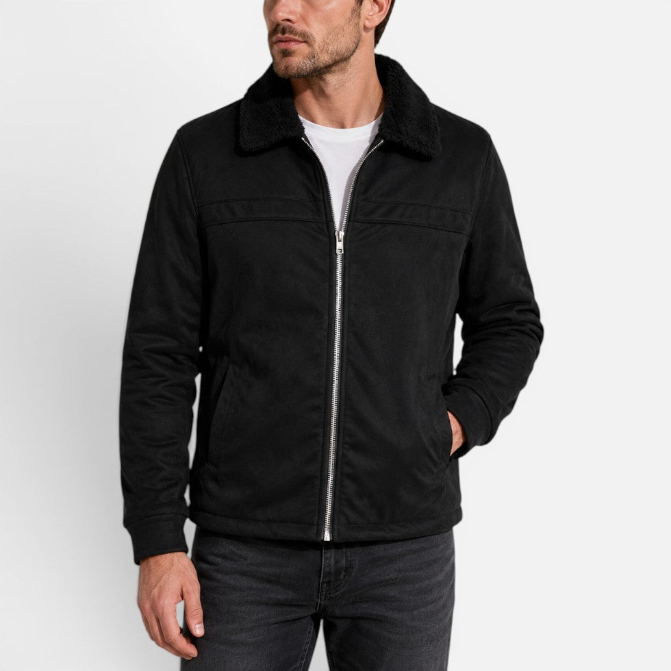 Adrian - Men's Fleece-Collar Zip Jacket