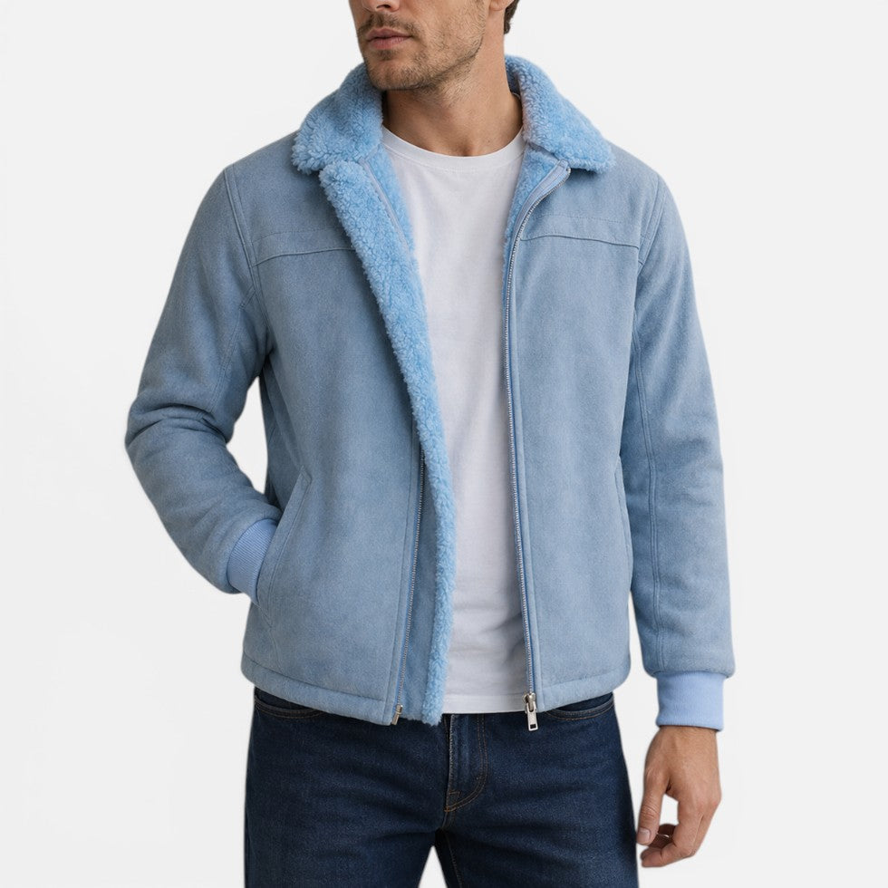 Adrian - Men's Fleece-Collar Zip Jacket