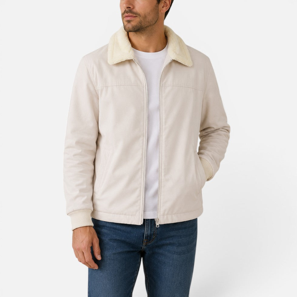 Adrian - Men's Fleece-Collar Zip Jacket