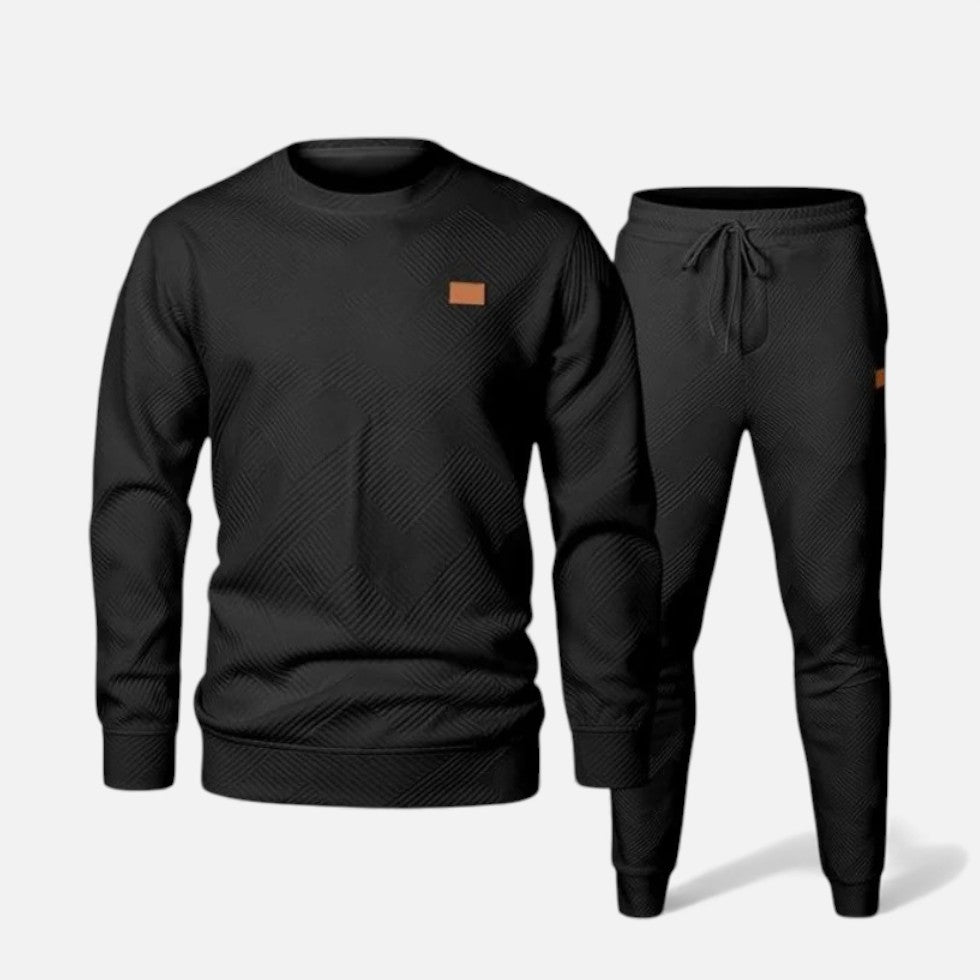 Alejandro - Men's Textured Two-Piece Loungewear Set