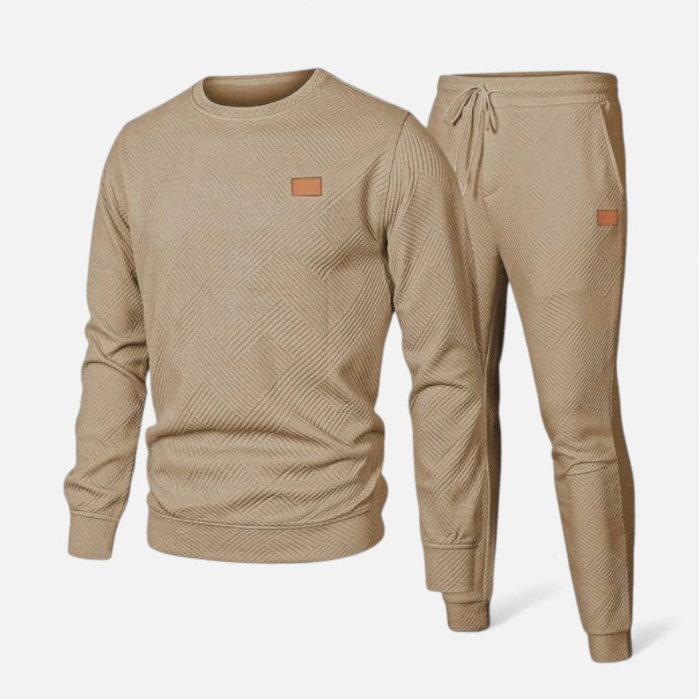Alejandro - Men's Textured Two-Piece Loungewear Set