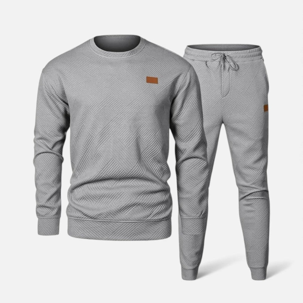 Alejandro - Men's Textured Two-Piece Loungewear Set
