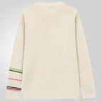 Alexander - Men's Contrast Stripe Crew Neck Relaxed Sweater 4