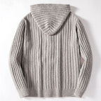 Allan - Men's Cable Hooded Thick Sweater 4