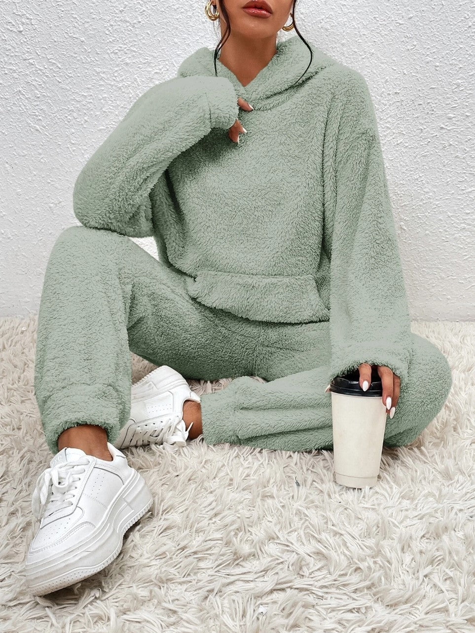 Amelia - Women's Fuzzy Hoodie & Jogger Set