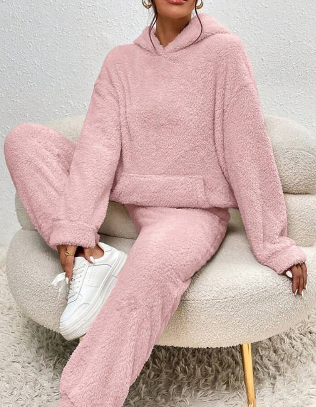 Amelia - Women's Fuzzy Hoodie & Jogger Set