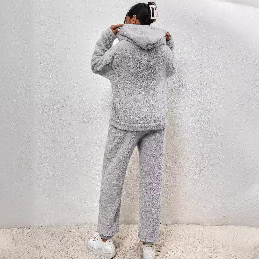 Amelia - Women's Fuzzy Hoodie & Jogger Set
