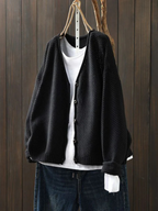 Amoria - Women's Textured Knit Cardigan