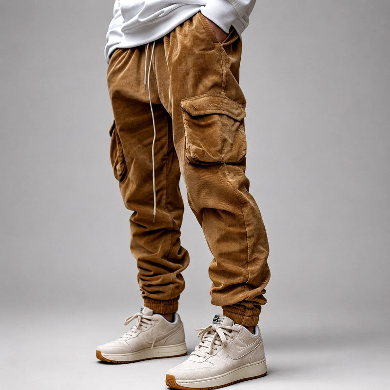 Andreas - Men's Relaxed Fit Corduroy Cargo Pants 1