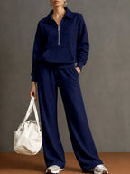 Anicka - Women's Collared Half Zip Two Piece Set 5