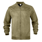 Archer - Men's Suede Look Ribbed Bomber Jacket 1