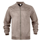 Archer - Men's Suede Look Ribbed Bomber Jacket 4