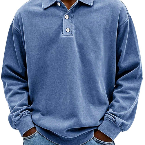Archibald - Men's Long Sleeve Polo Sweatshirt