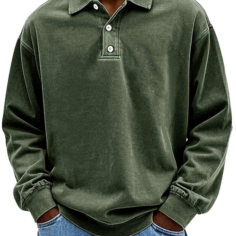 Archibald - Men's Long Sleeve Polo Sweatshirt