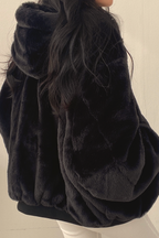 Aria - Women's Oversized Fleece-Lined Bomber Jacket
