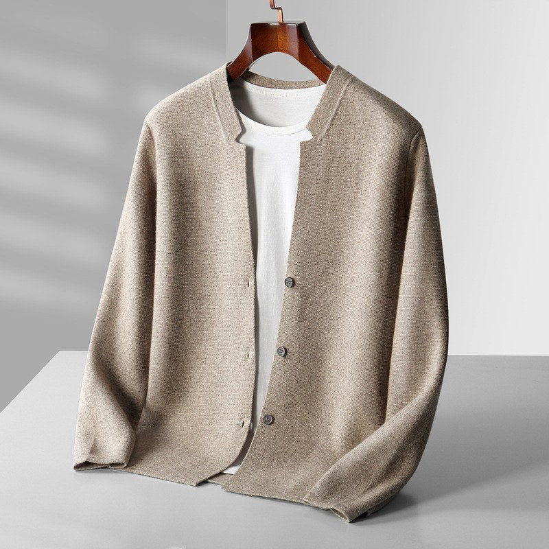 Arlo - Men’s Wool Button-Front Knit Cardigan 6