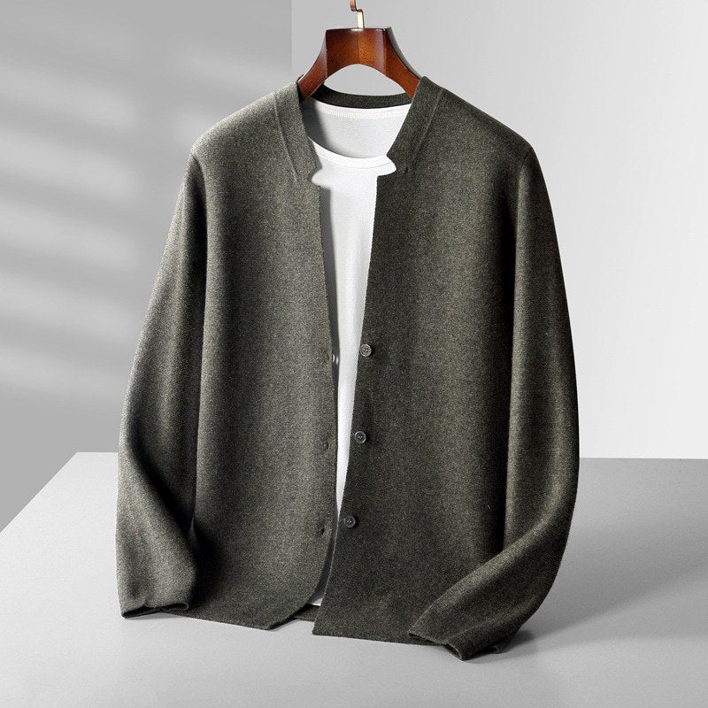 Arlo - Men’s Wool Button-Front Knit Cardigan 7