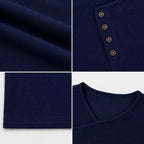 Arman - Men’s Textured Knit Button Neck Shirt 6