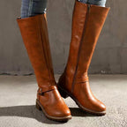 Ashlyn - Women’s Knee-High Buckle Riding Boots 3