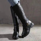Ashlyn - Women’s Knee-High Buckle Riding Boots 4