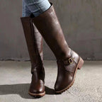Ashlyn - Women’s Knee-High Buckle Riding Boots 5