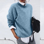 Aurelia - Women's Textured Crewneck Sweater