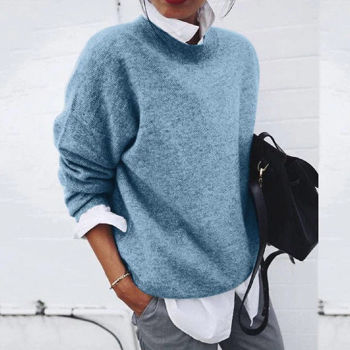 Aurelia - Women's Textured Crewneck Sweater